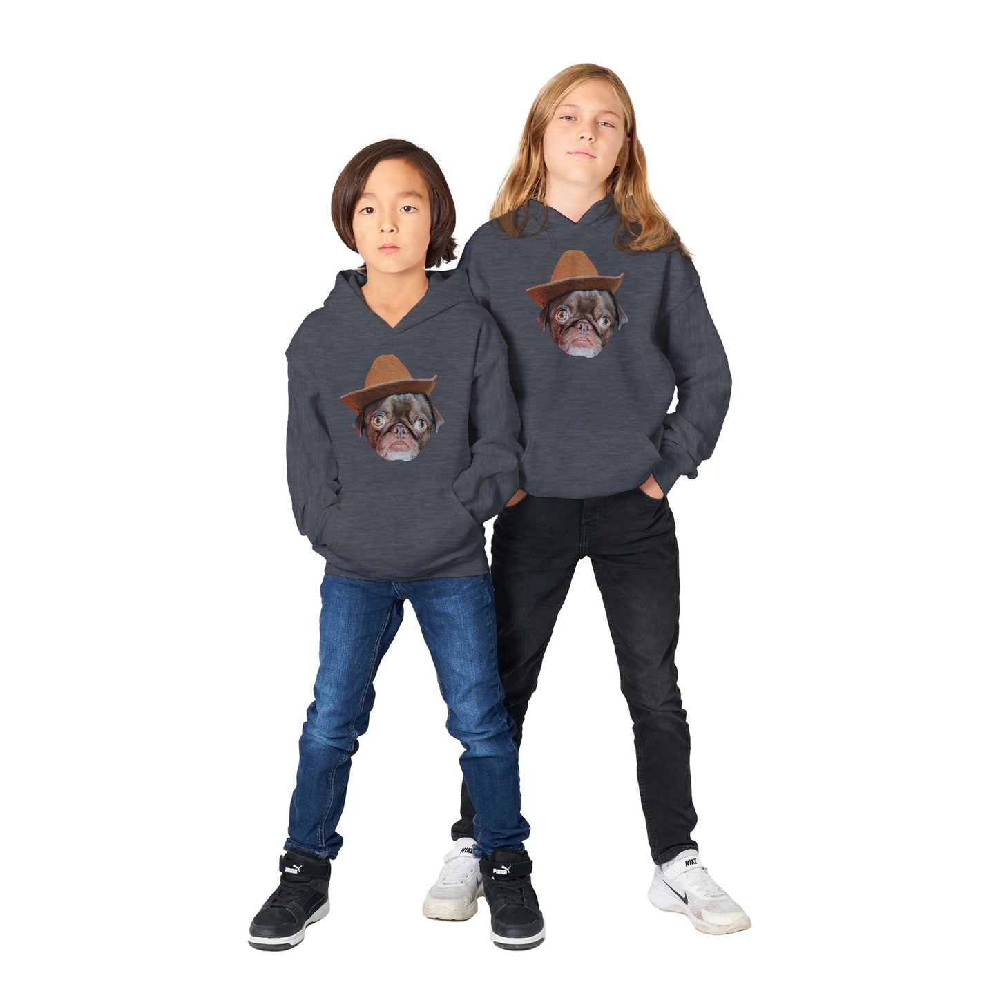 Cowboy Teddy Classic Kids Pullover Hoodie