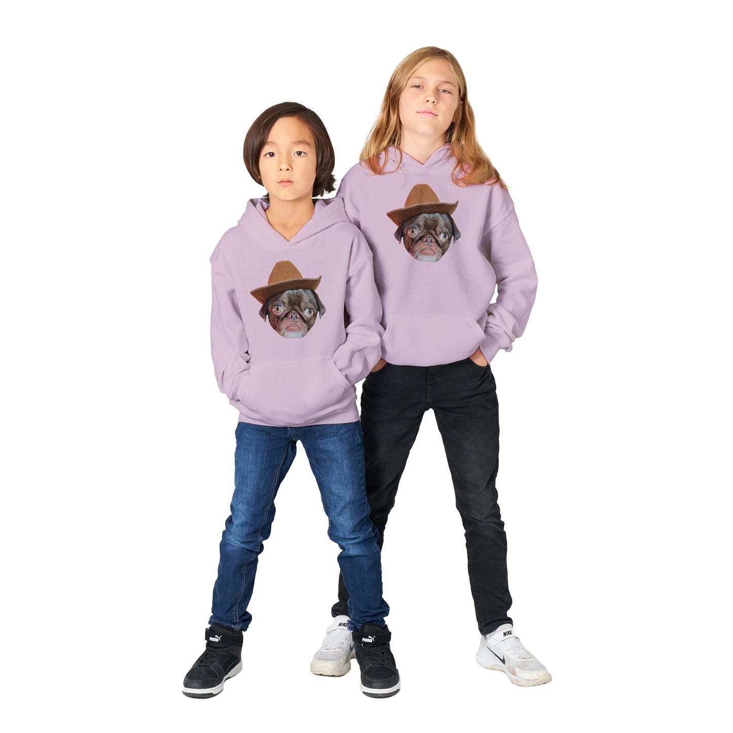 Cowboy Teddy Classic Kids Pullover Hoodie