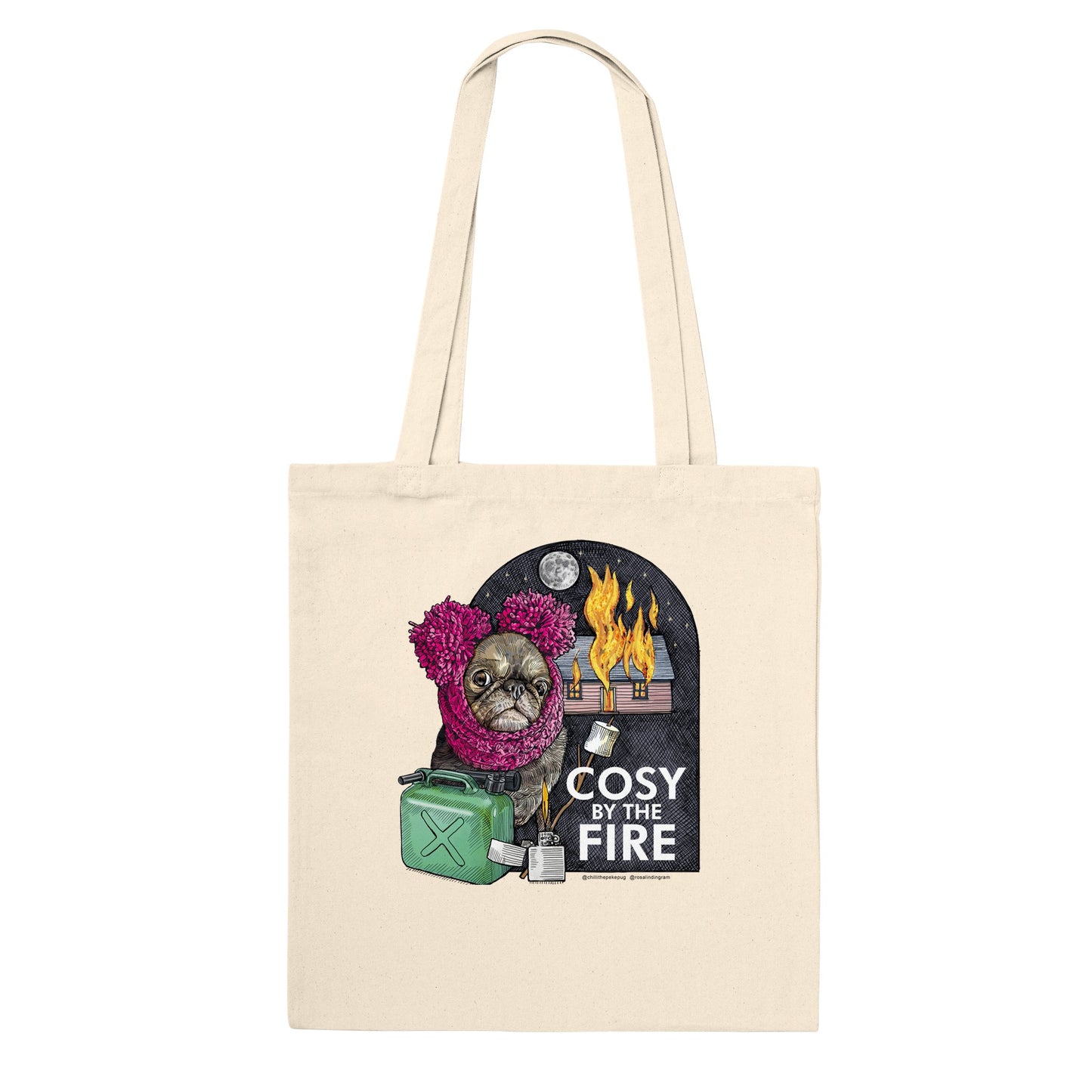 Cosy Chilli by Ros Ingram Premium Tote Bag UK version