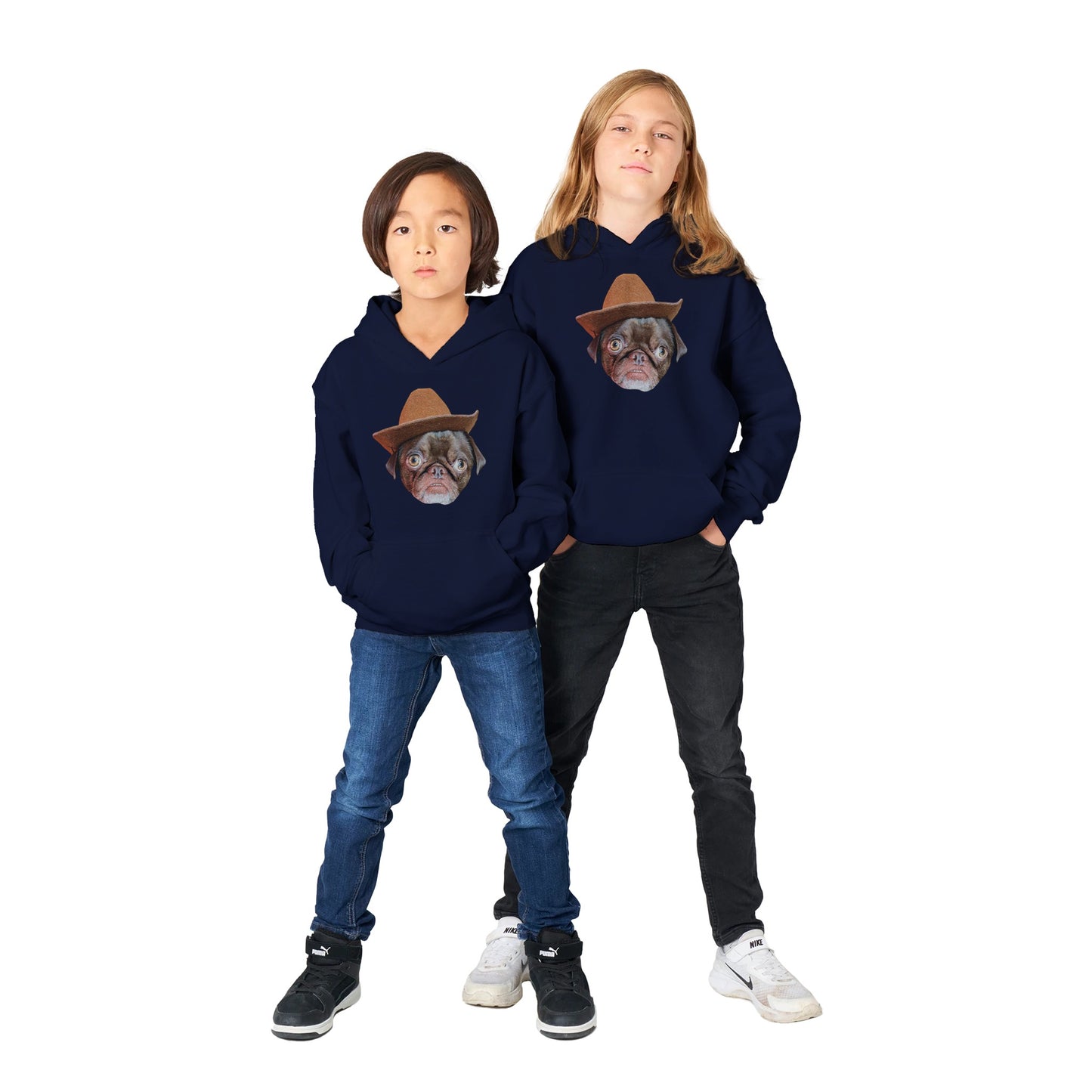 Cowboy Teddy Classic Kids Pullover Hoodie