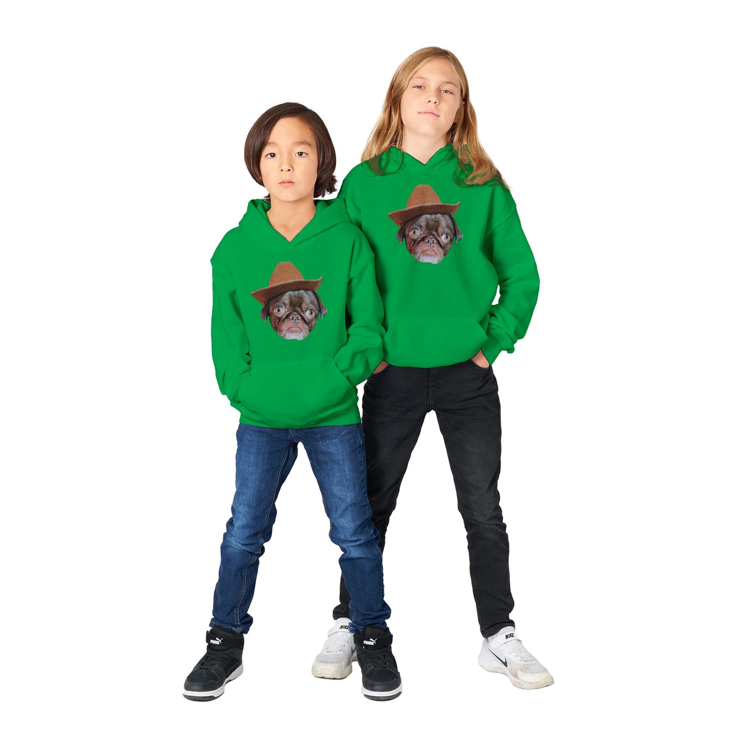 Cowboy Teddy Classic Kids Pullover Hoodie