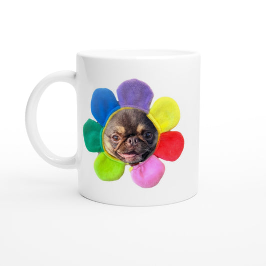 KingChilliThePug White 11oz Ceramic Mug