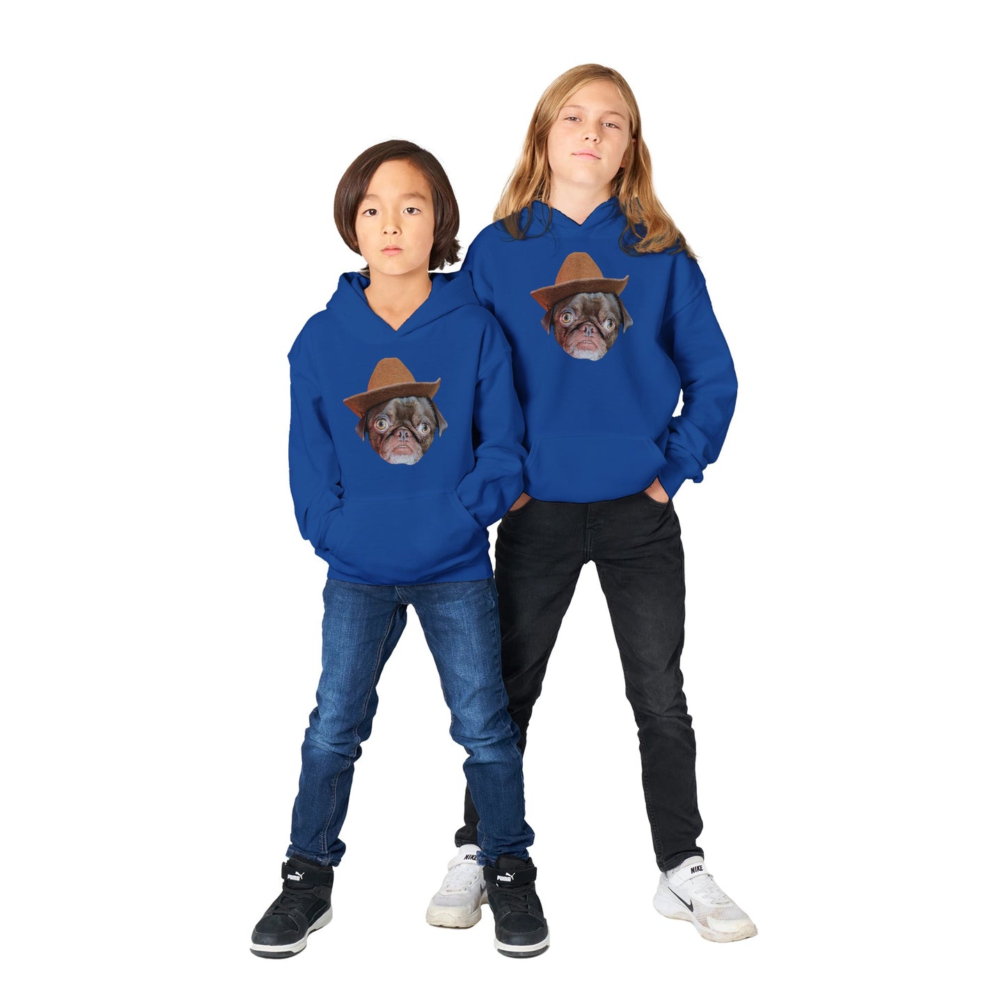 Cowboy Teddy Classic Kids Pullover Hoodie