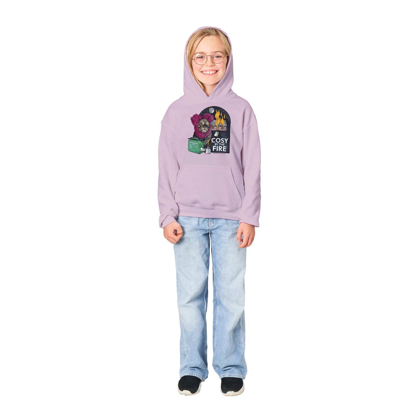 Cosy Chilli by Ros Ingram Classic Kids Pullover Hoodie