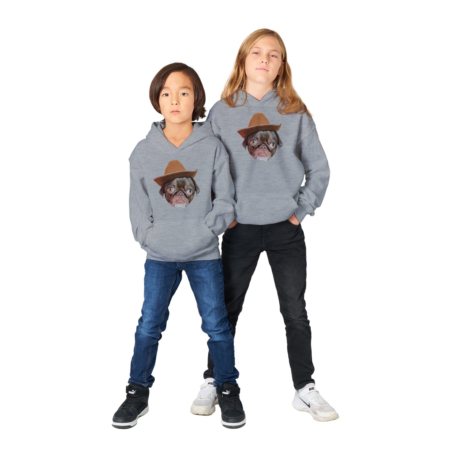 Cowboy Teddy Classic Kids Pullover Hoodie