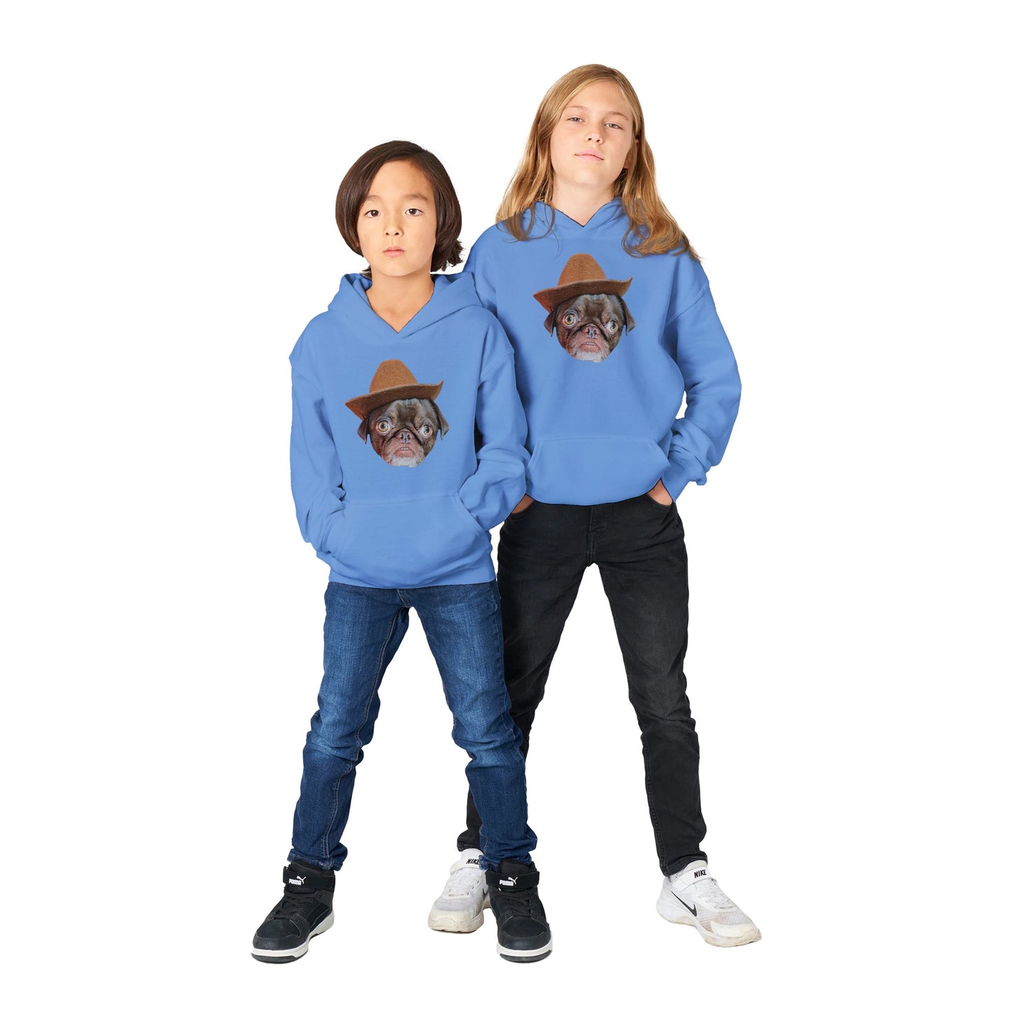 Cowboy Teddy Classic Kids Pullover Hoodie