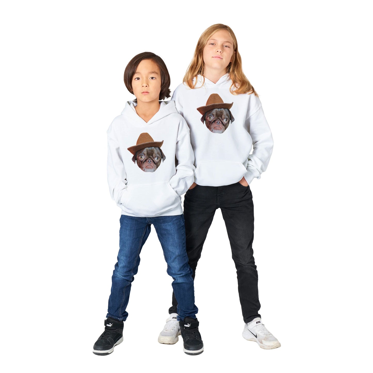 Cowboy Teddy Classic Kids Pullover Hoodie