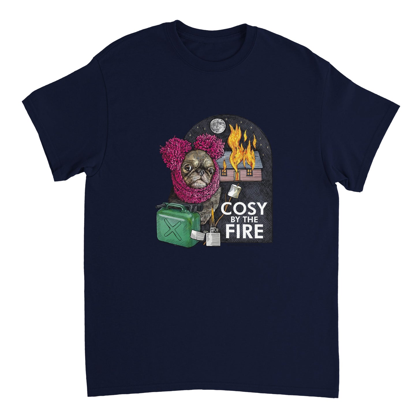 Cosy Chilli by Ros Ingram Heavyweight Unisex Crewneck T-shirt