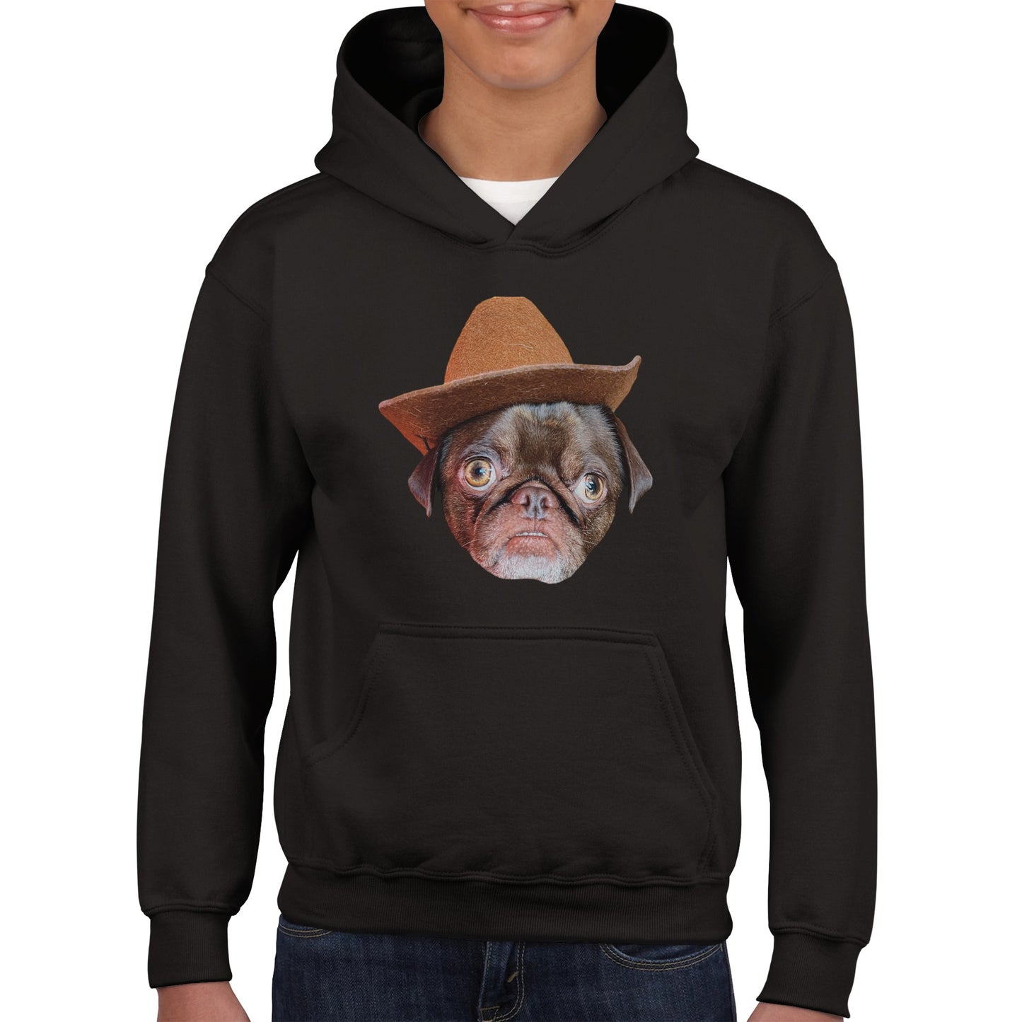 Cowboy Teddy Classic Kids Pullover Hoodie