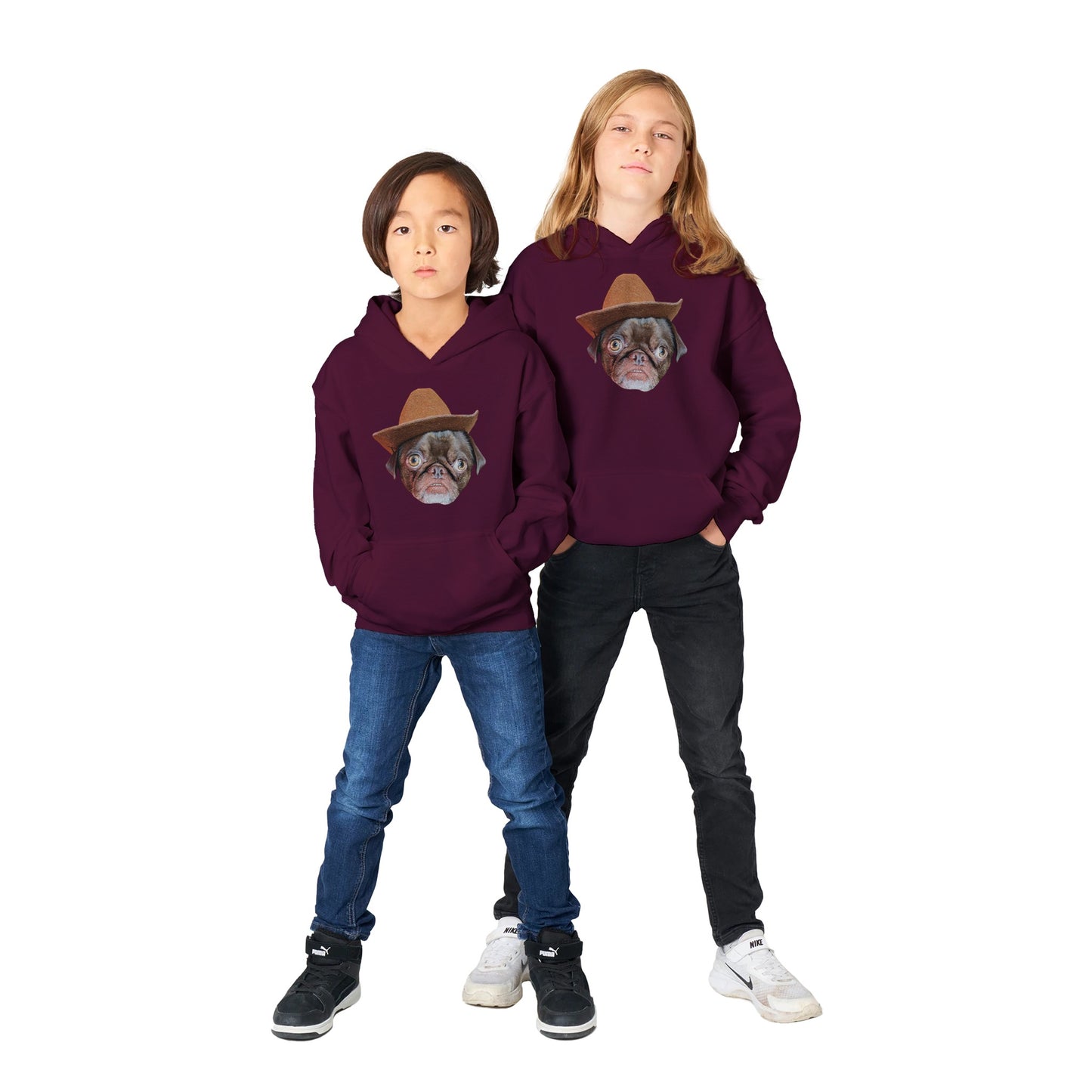 Cowboy Teddy Classic Kids Pullover Hoodie