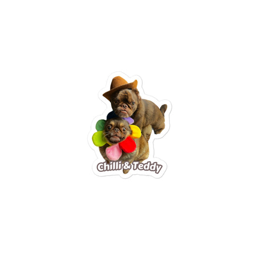 Chilli & Teddy Bubble-free stickers