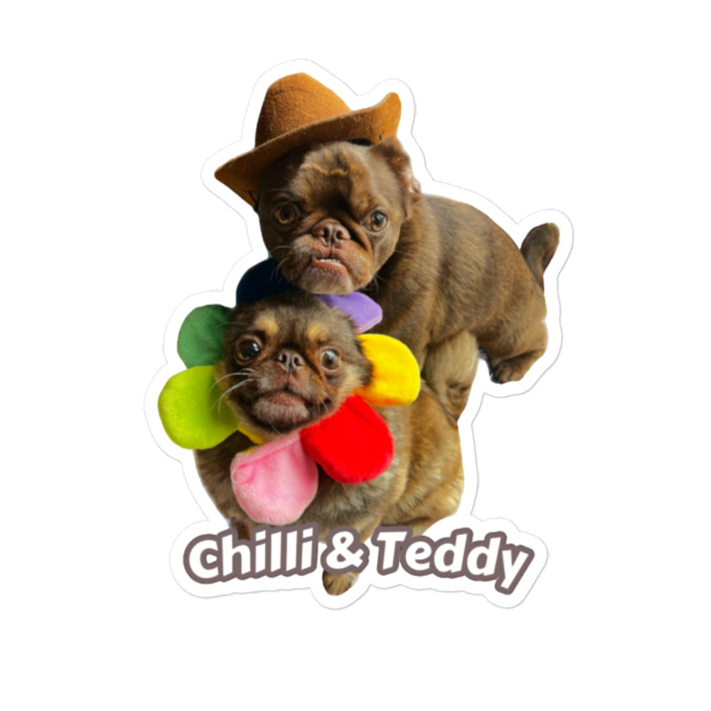 Chilli & Teddy Bubble-free stickers